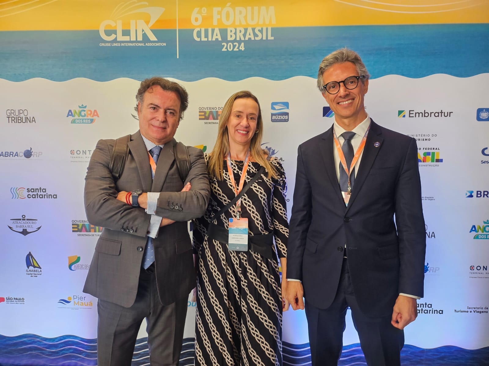 Patrícia Ferraz, Flavio Peruzzi e Marco Ferraz, da Clia Patrícia Ferraz, Flavio Peruzzi e Marco Ferraz, da Clia