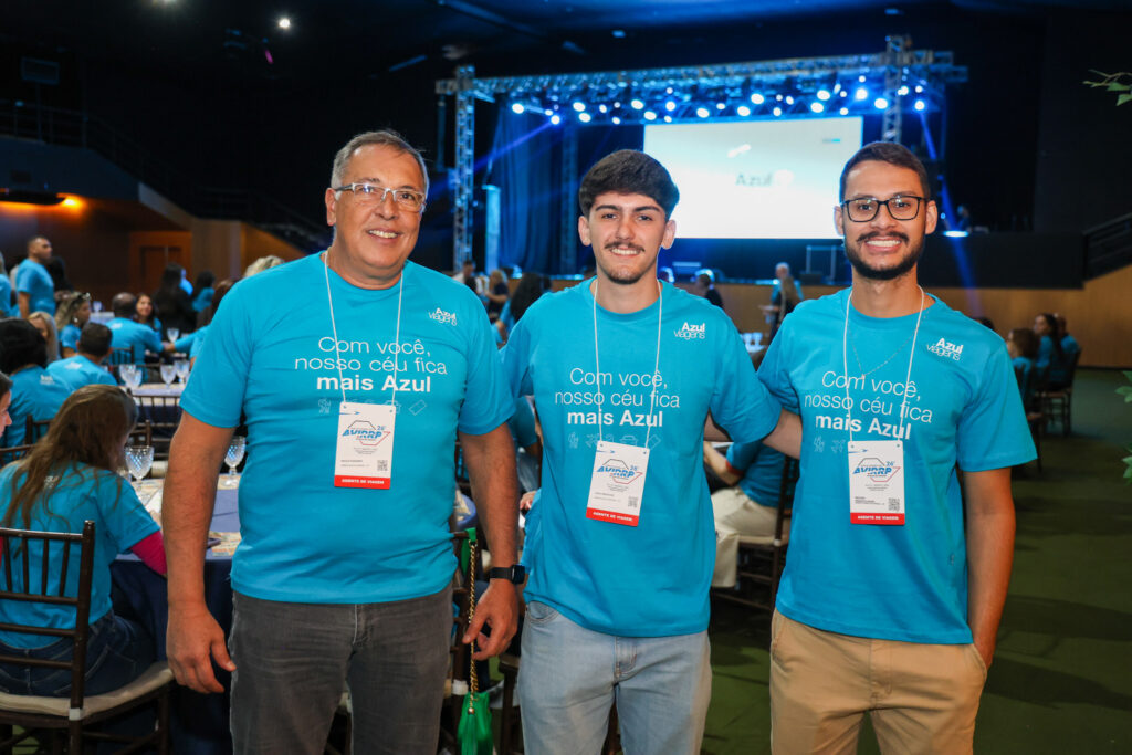 Paulo Rogério, João Marcelo e Bruno Marguliano, da Rosa Mística Turismo