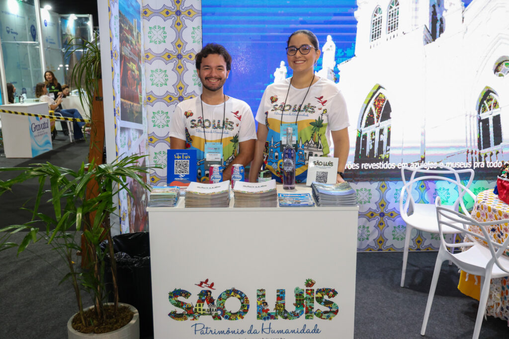 Rafael Santos e Vitória Araújo, da Setur-Sao Luís-AM