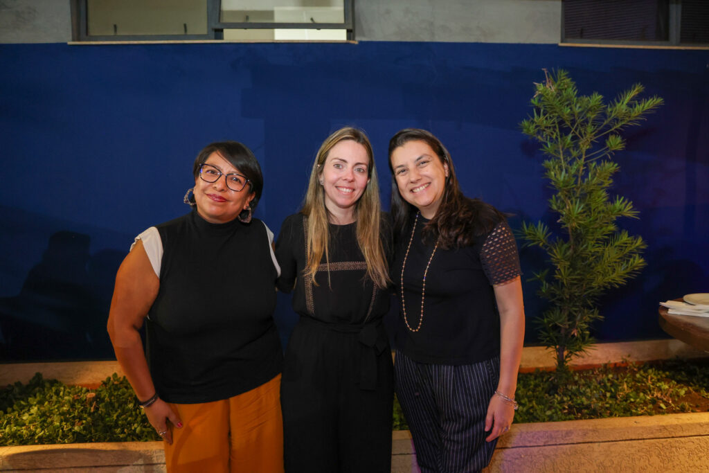 Raquel Ramires, do Posadas, Mariana Mendonça e Manoela Almeida, da Soccer Hospitality
