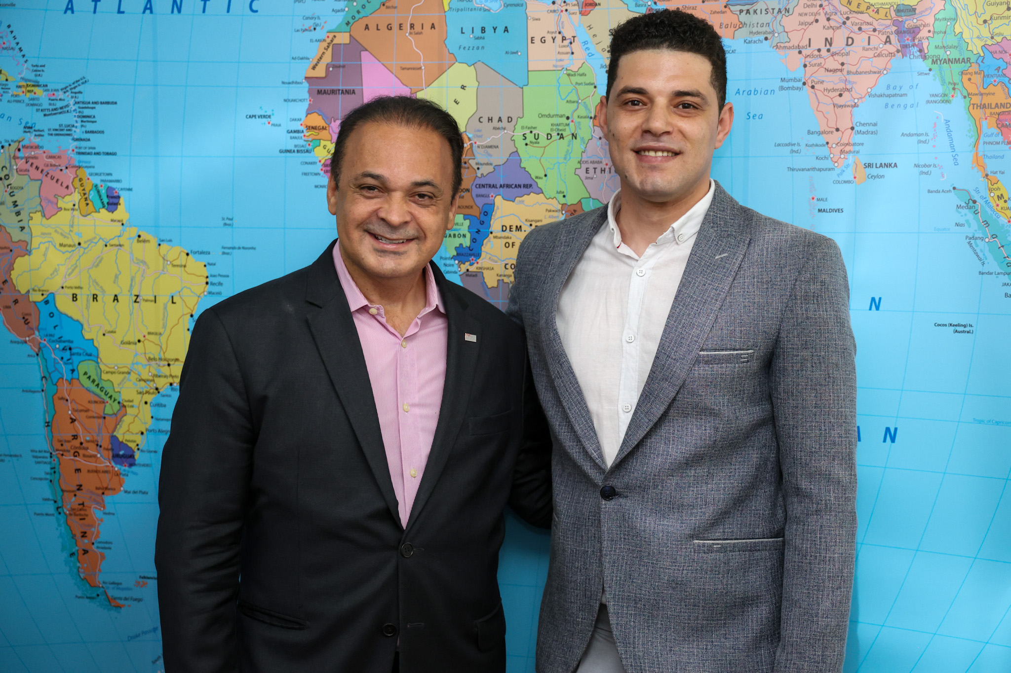 Roberto de Lucena, secretário de Turismo do Estado de São Paulo e Ahmed Abdullah, da Memphis Turismo