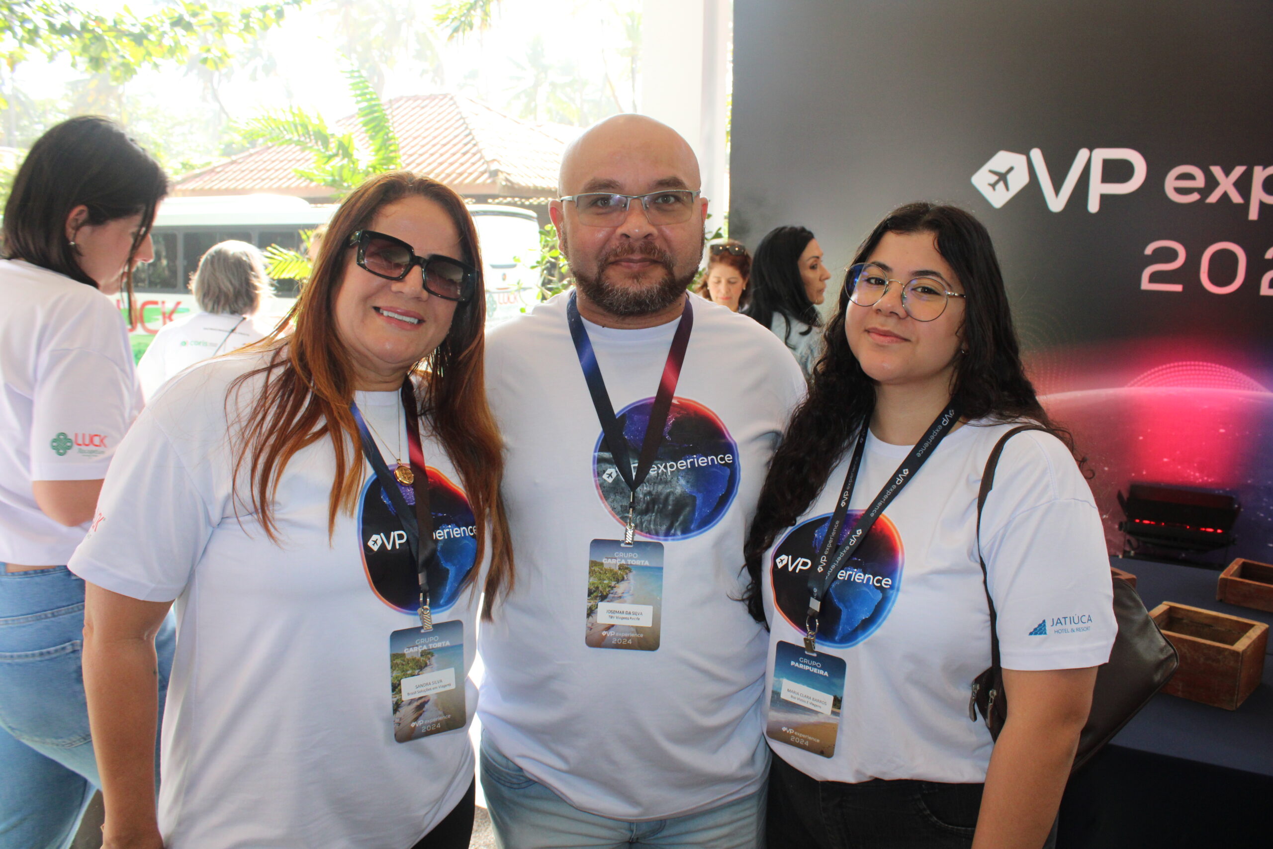 Sandra Silva, da Brasil Soluções em Viagens, Josemar da Silva, da TBV Viagens e Maria Clara Barros, da BSE Vistos e Viagens Sandra Silva, da Brasil Soluções em Viagens, Josemar da Silva, da TBV Viagens e Maria Clara Barros, da BSE Vistos e Viagens