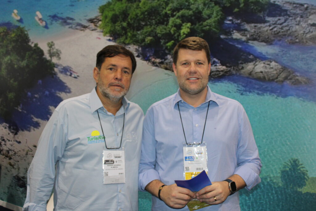 Sérgio Ricardo, presidente da TurisRio, e Gustavo Tutuca, secretário de Estado de Turismo do Rio de Janeiro Sérgio Ricardo, presidente da TurisRio, e Gustavo Tutuca, secretário de Estado de Turismo do Rio de Janeiro