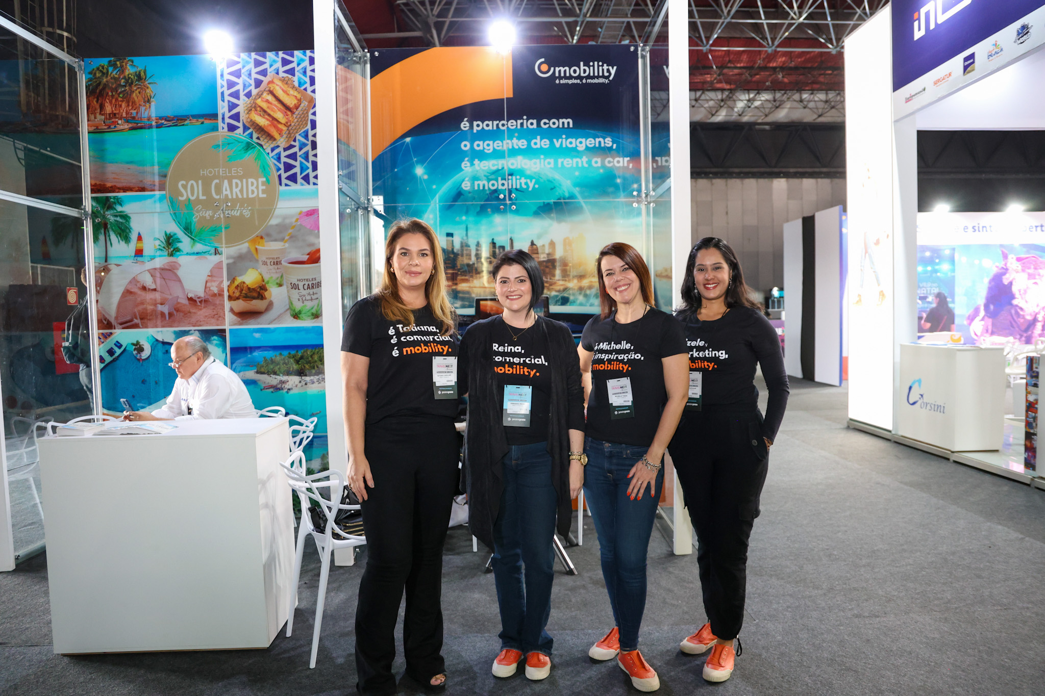 Tatiana Carolino, Fernanda Reina, Michelle Tonon e Gisele Carvalho, da Mobility Tatiana Carolino, Fernanda Reina, Michelle Tonon e Gisele Carvalho, da Mobility