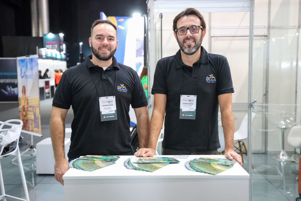 Tiago Guerra e Daniel Machado, do Hot Beach Resorts Tiago Guerra e Daniel Machado, do Hot Beach Resorts
