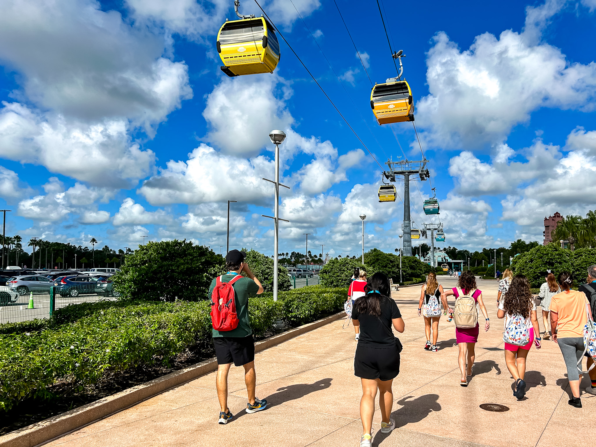Uma das formas de chegar no parque é com o teleférico