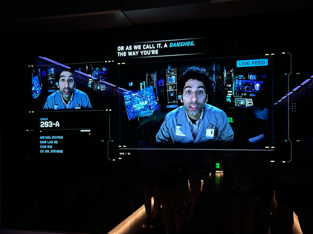 Uma pré-show interativo acontece na Avatar Flight of Passage