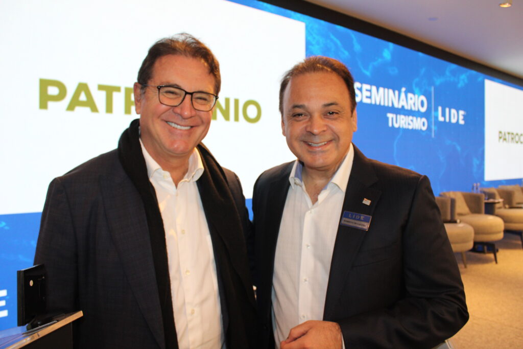 Vinicius Lummertz, do Grupo Wish e Roberto de Lucena, secretário de Turismo de São Paulo