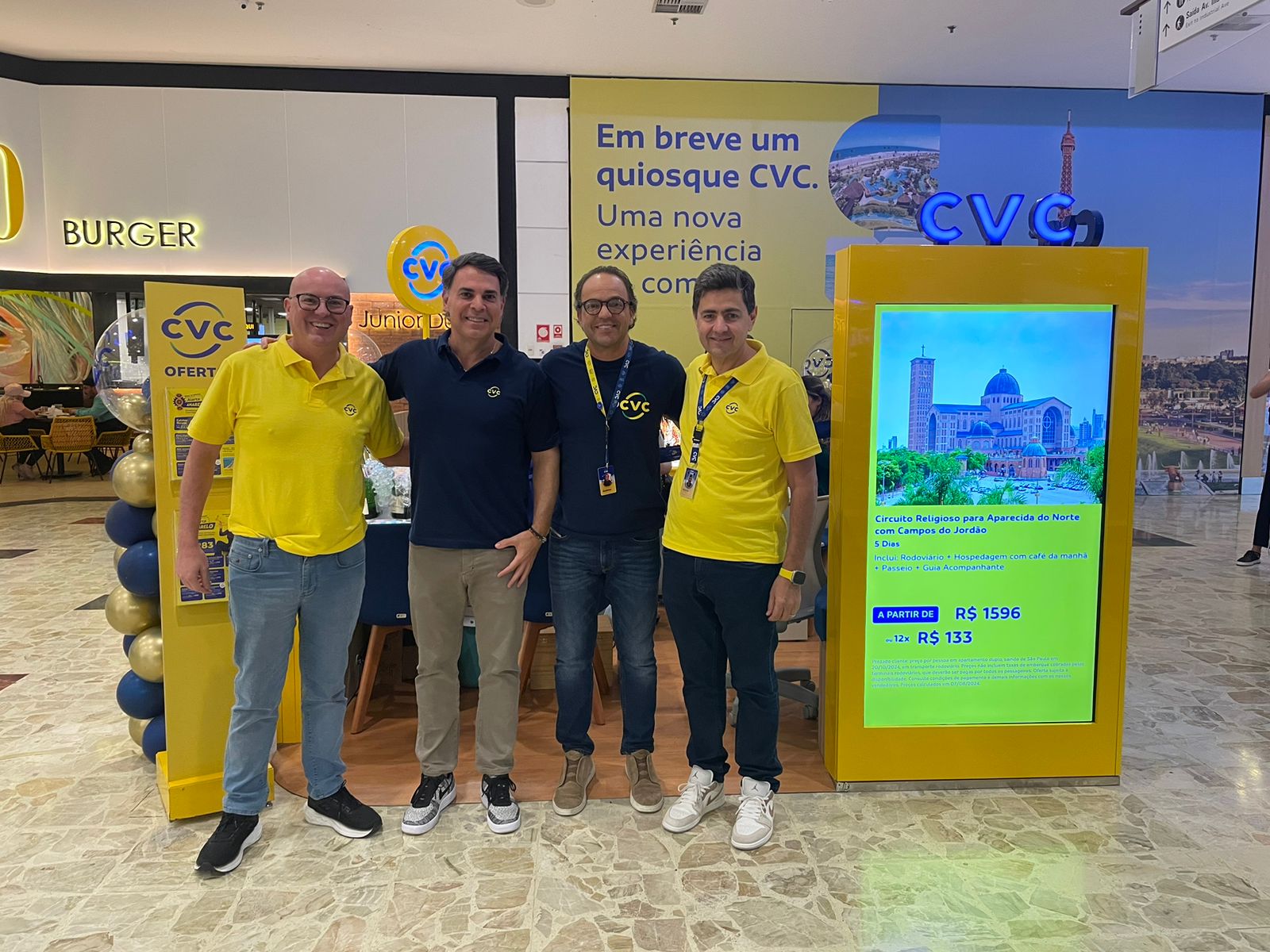 Fabio Mader, Emerson Belan, Fabio Godinho e Roberto Vertemati, da CVC