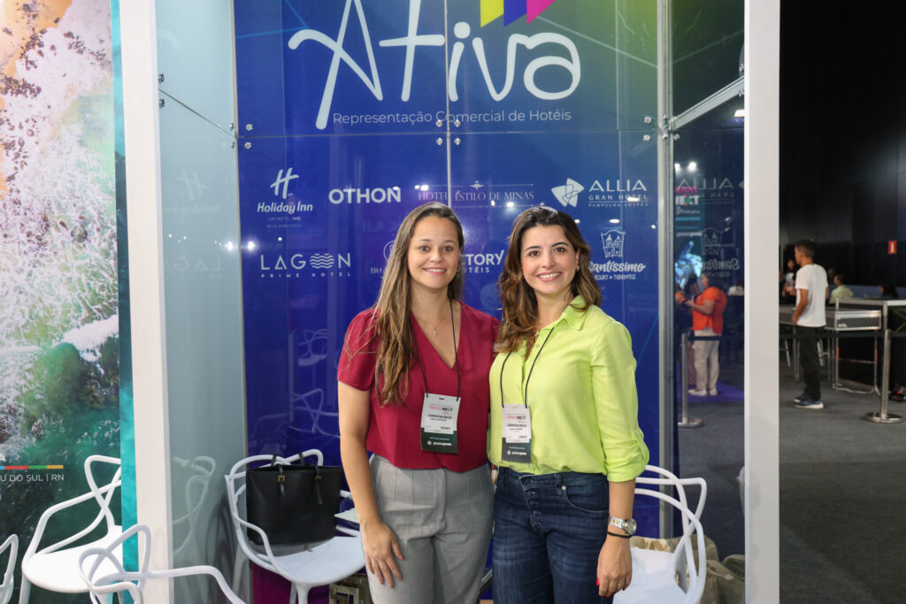Yara Pinheiro e Pula Simões, da Ativa Hotéis