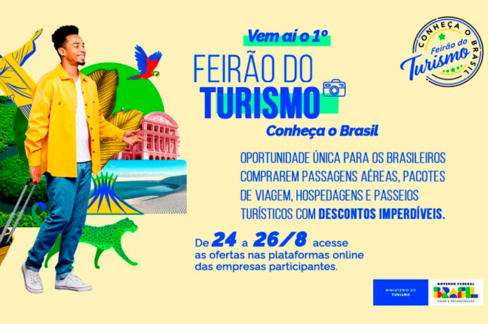 Desconto de até 40%, limite de crédito e muitas oportunidades: 1º Feirão do Turismo acontece neste fim de semana Feirão do Turismo