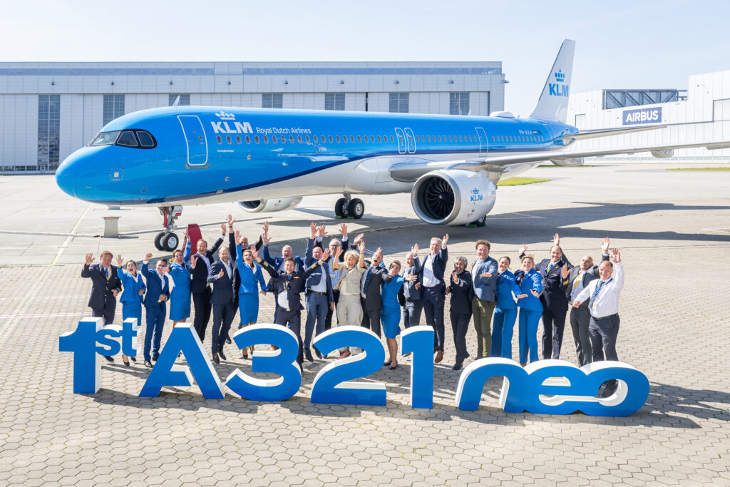 KLM celebra primeiro Airbus A321neo e investe €7 bilhões em renovação da frota
