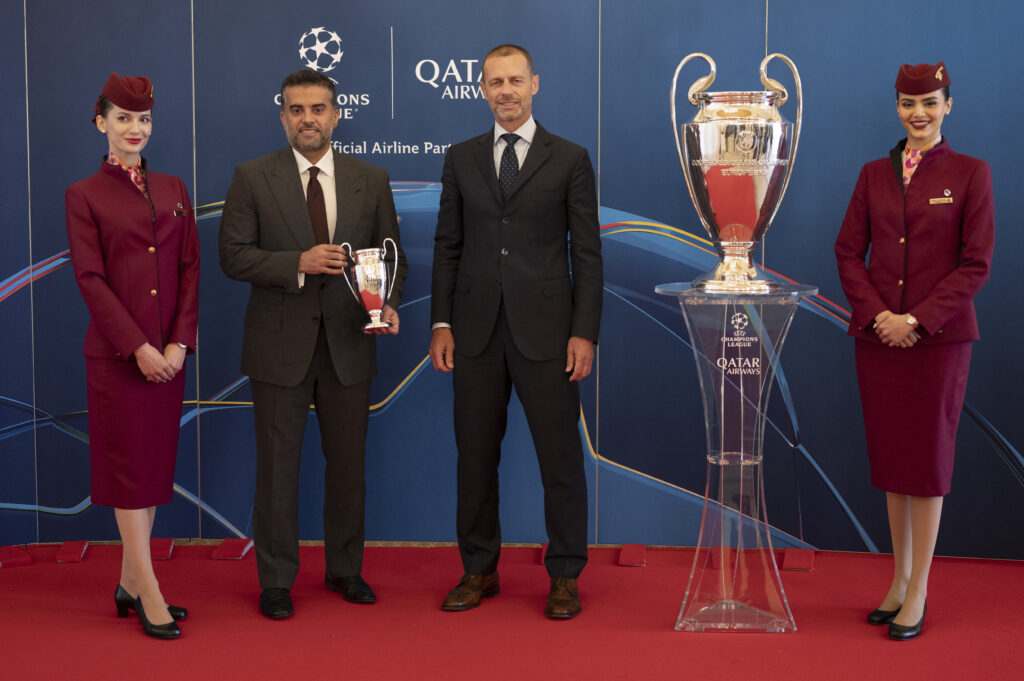 Qatar Airways se torna parceira aérea oficial da UEFA Champions League 1 Qatar Airways se torna parceira aérea oficial da UEFA Champions League