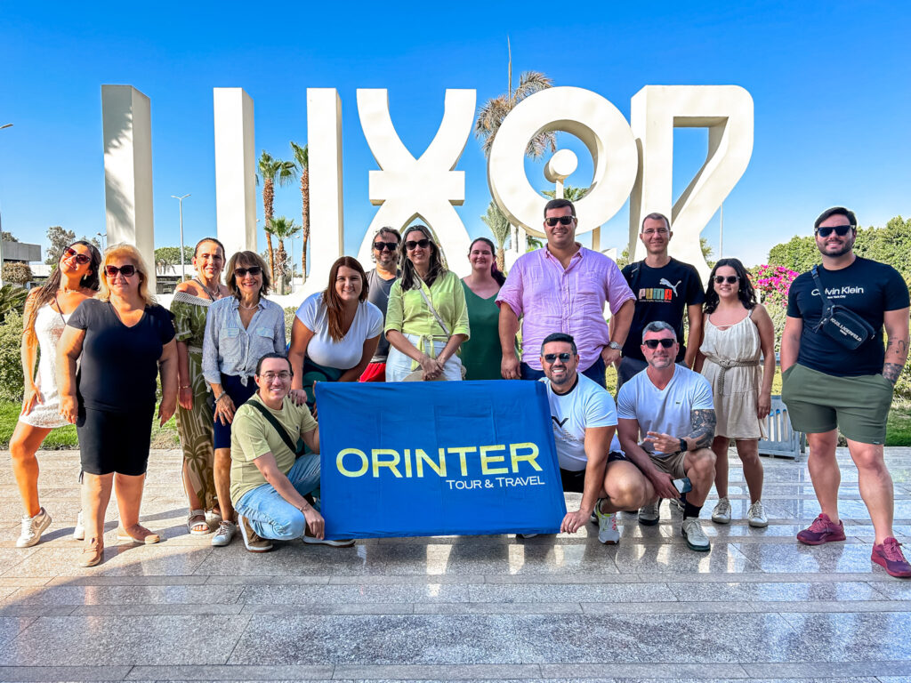 A famtour da Orinter chegou em Luxor, onde embarca em um cruzeiro pelo Rio Nilo