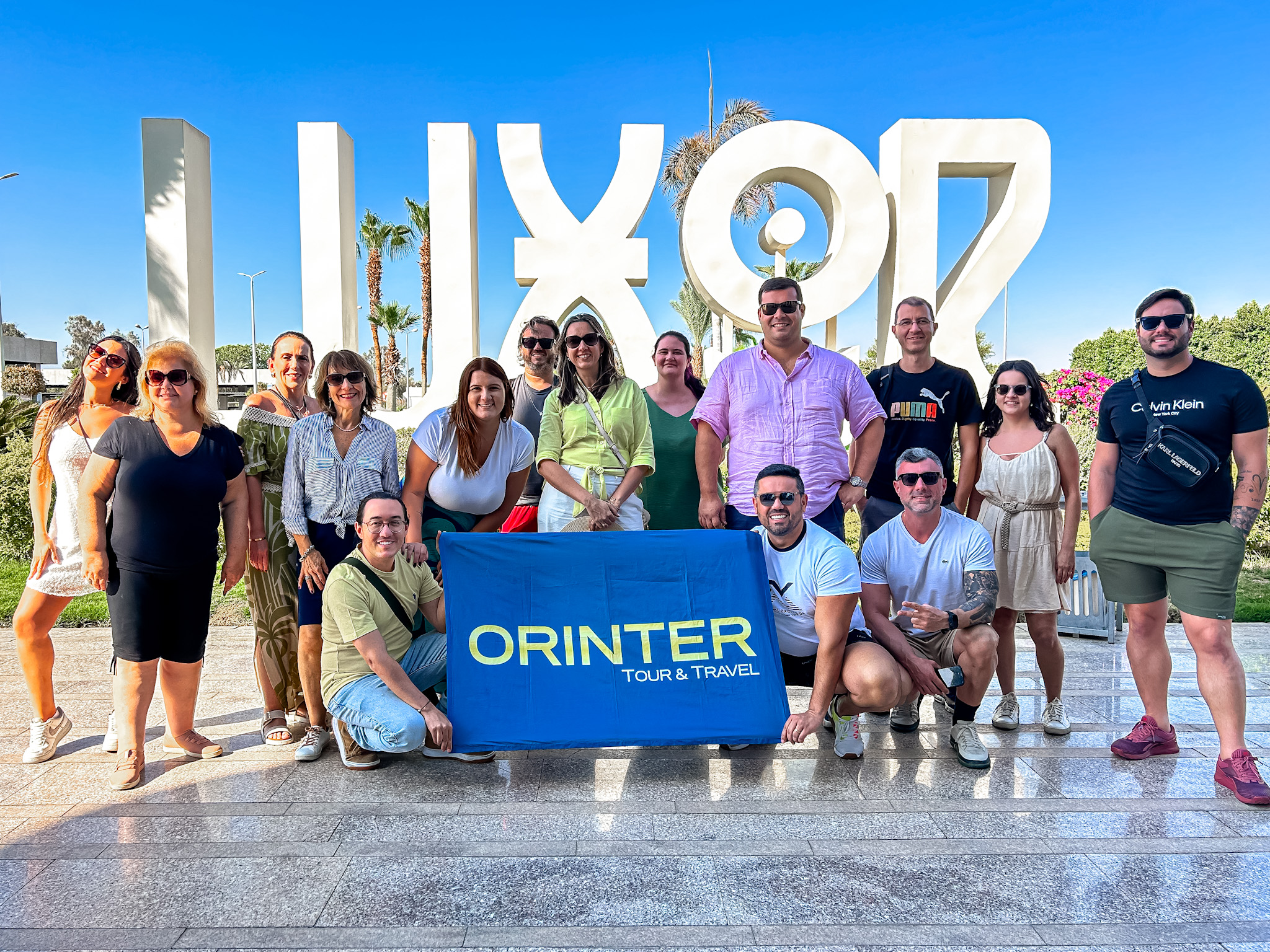 A famtour da Orinter chegou em Luxor, onde embarca em um cruzeiro pelo Rio Nilo