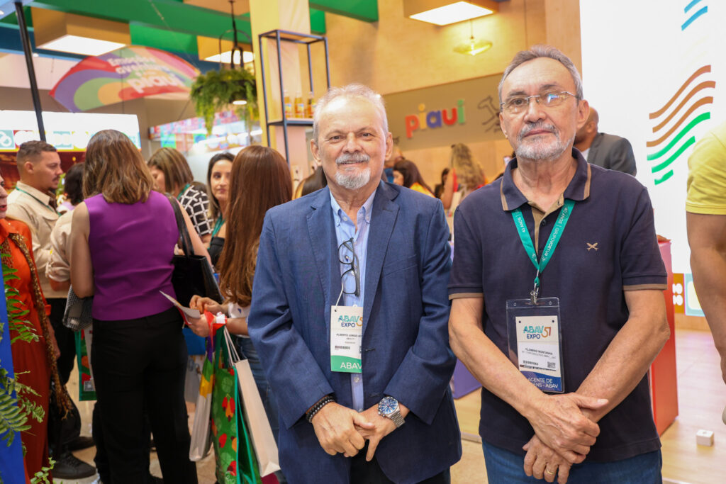 Alberto Jorge Leite, presidente da Abav-PI, e Filomeno Montanha, diretor executivo da Abav-PI