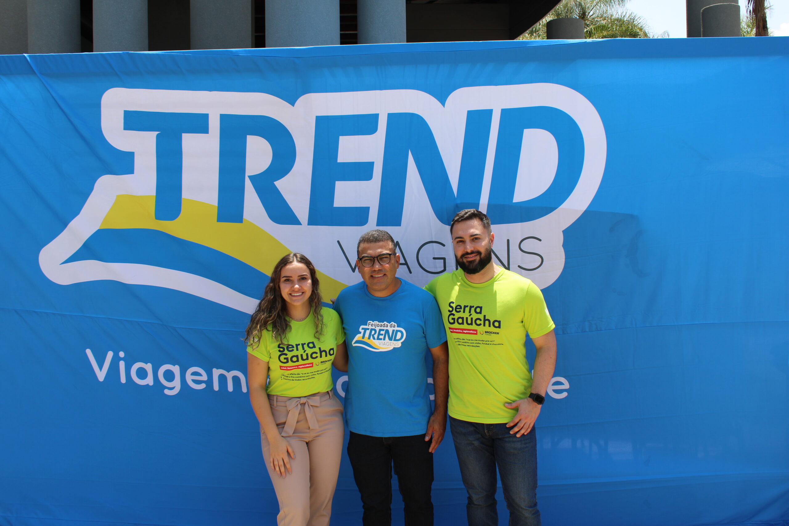 Ândrea Costa e André Almeida, da Brocker e Sérgio Reis, da Trend