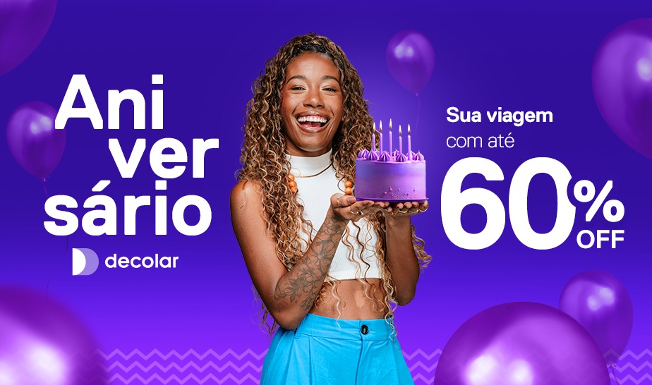 Decolar celebra 25 anos com descontos de até 60% 1 Decolar