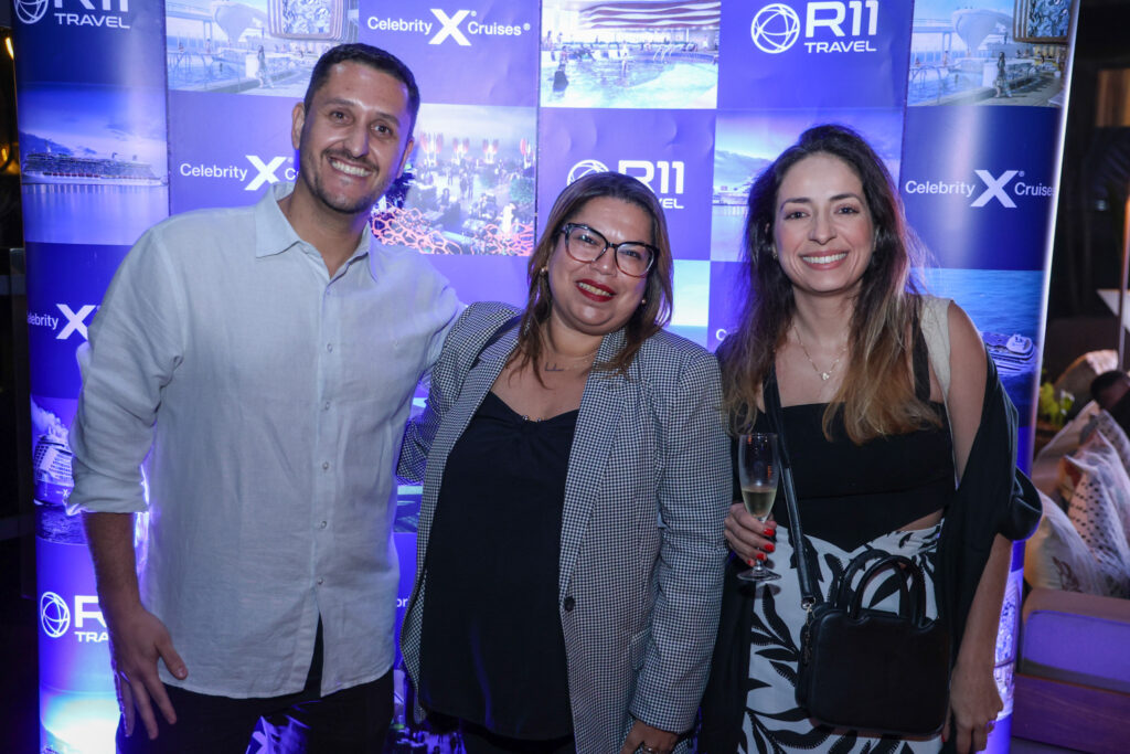Arthur Fernando, da R11, Fabiana Ribeiro, Majestur Turismo e Juliana Sodré, Todos a Bordo