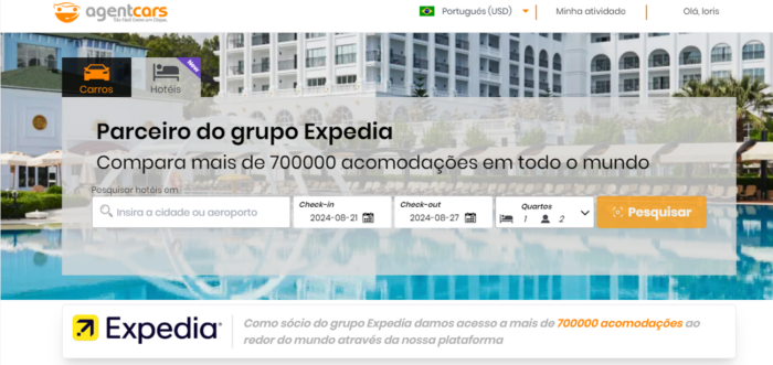 Agentcars passa a comercializar hotel a partir desta segunda-feira (02); entenda mais Agentcars passa a comercializar hotel a partir desta segunda-feira (02); entenda mais