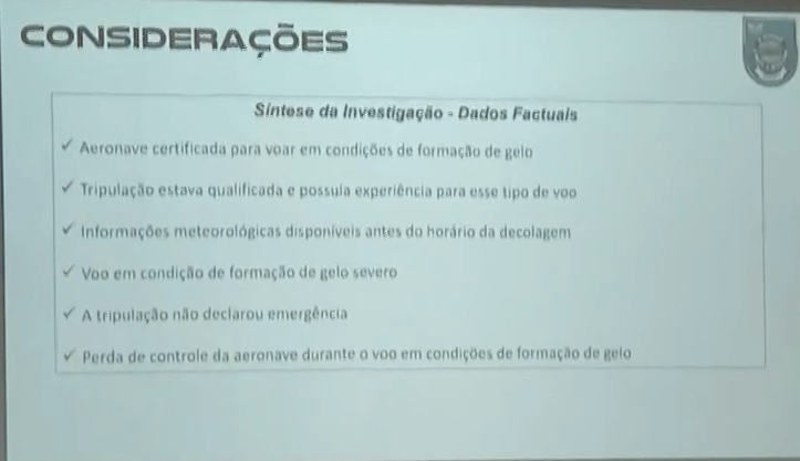 Relatório preliminar sobre acidente da Voepass indica que aeronave nunca declarou emergência e estava apta para operar 3 Captura de tela 2024 09 06 190141 Relatório preliminar sobre acidente da Voepass indica que aeronave nunca declarou emergência e estava apta para operar