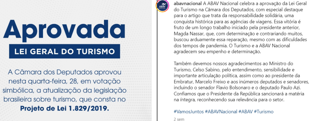 Captura de tela 2024 09 18 131040 e1726676113929 Entidades se manifestam após sanção presidencial da nova Lei Geral do Turismo