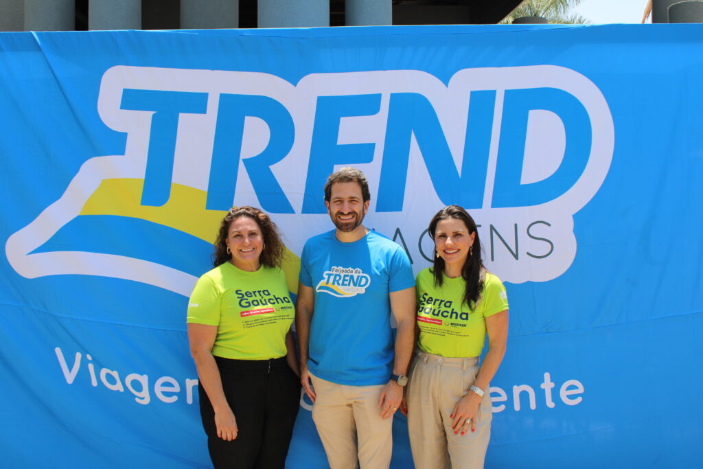 Carlise Bianchi e Any Brocker, da Brocker e Bruno Heleno, da Trend Viagens