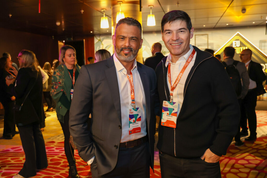 Carlos Pereira, da Átrio Hotel e Marcos Gay, CEO da B2B. Reservas