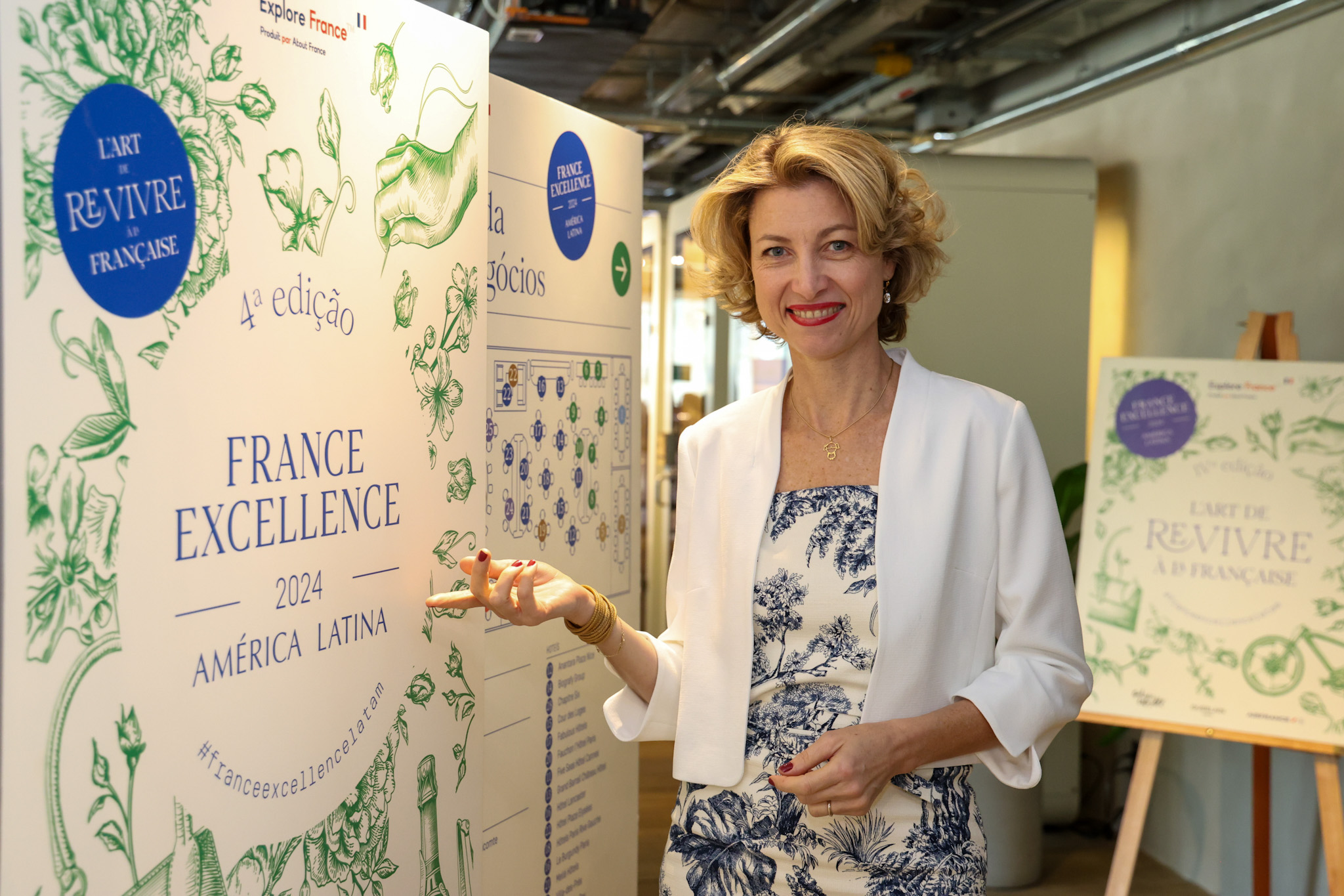 Caroline Putnoki, diretora da Atout France durante France Excellence 2024