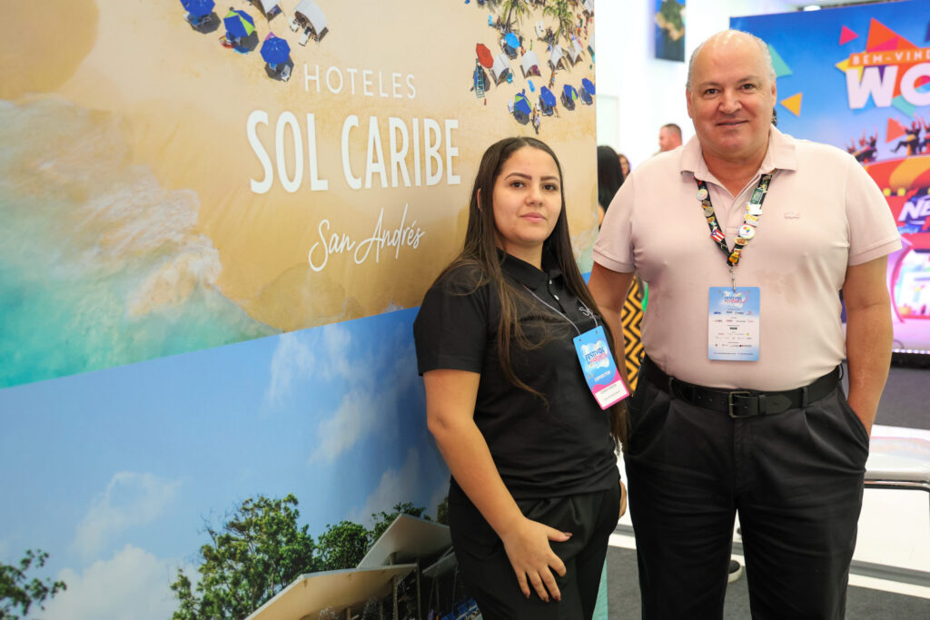 Claudia Babolim e Luís Calle, do Sol Caribe Hotéis