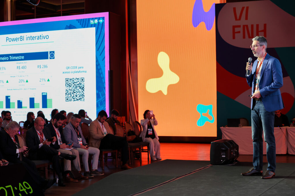 Cristiano Vasques, Sócio-diretor da HotelInvest no Fórum Nacional da Hotelaria