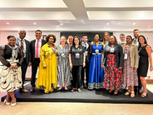 Delegação da África do Sul com parceiros do Brasil