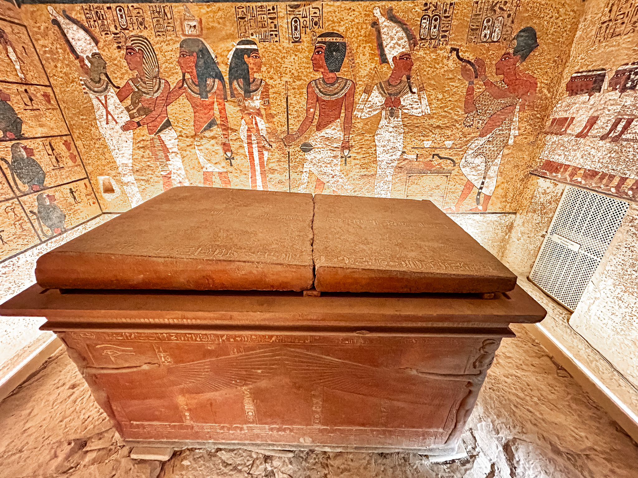 Detalhes do sarcófago de Tutankhamun 2 Detalhes do sarcófago de Tutankhamun 2