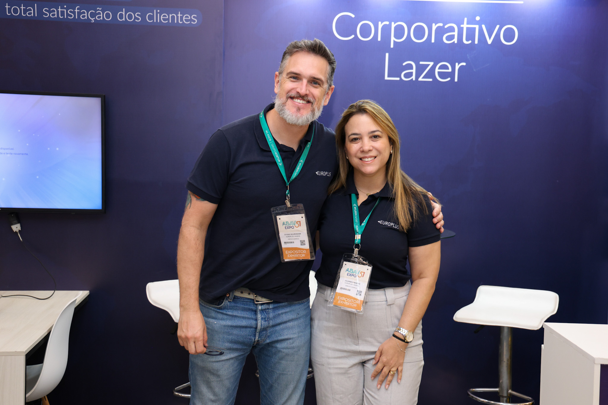 Diogo Schroeder e Juliana Pinheiro, da Europlus Viagens