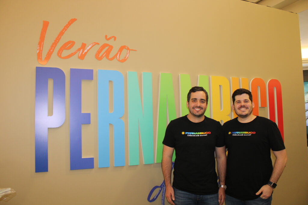 Eduardo Loyo, presidente da Empetur e Diogo Beltrão, diretor de comunicação e marketing da Empetur