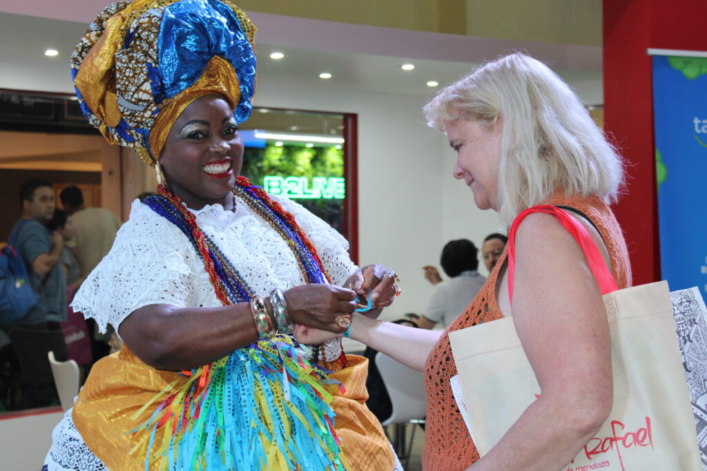 Estande da Bahia estava a todo vapor