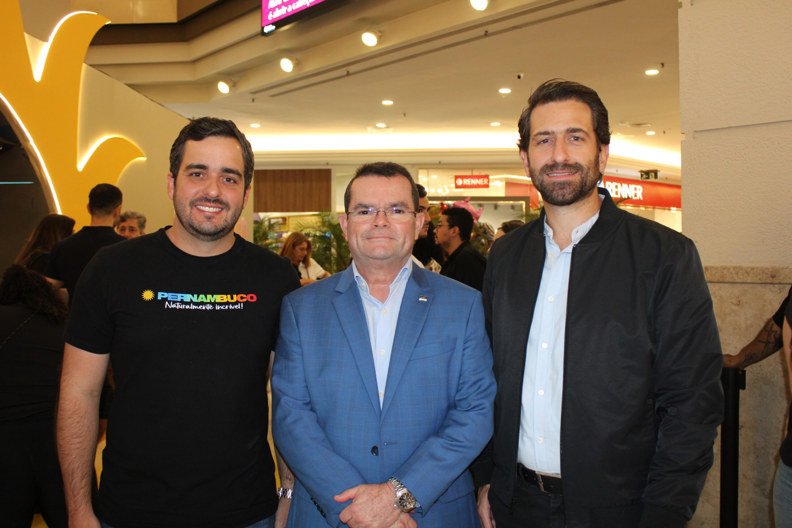 Eduardo Loyo, da Empetur, Paulo Correa Nery, secretário de Turismo do Estado de Pernambuco e Bruno Heleno, da Trend Eduardo Loyo, da Empetur, Paulo Correa Nery, secretário de Turismo do Estado de Pernambuco e Bruno Heleno, da Trend