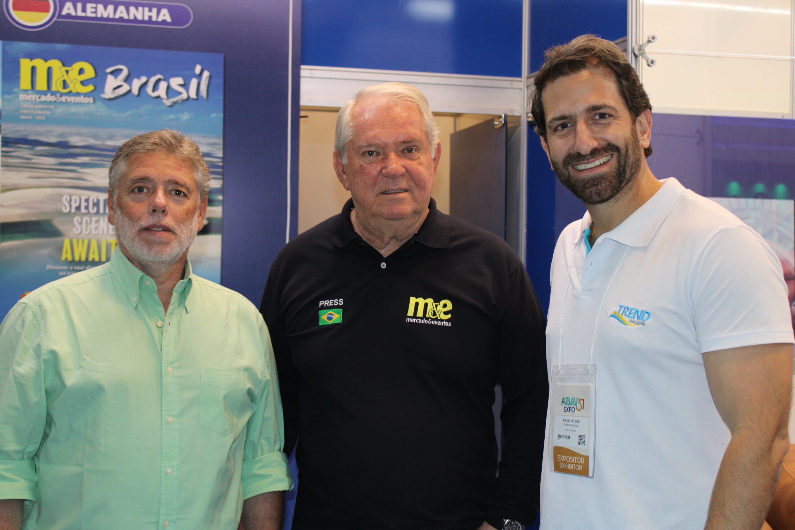 Nuno Ferrari, do Olissippo com Roy Taylor, do M&E, e Bruno Heleno, da Trend
