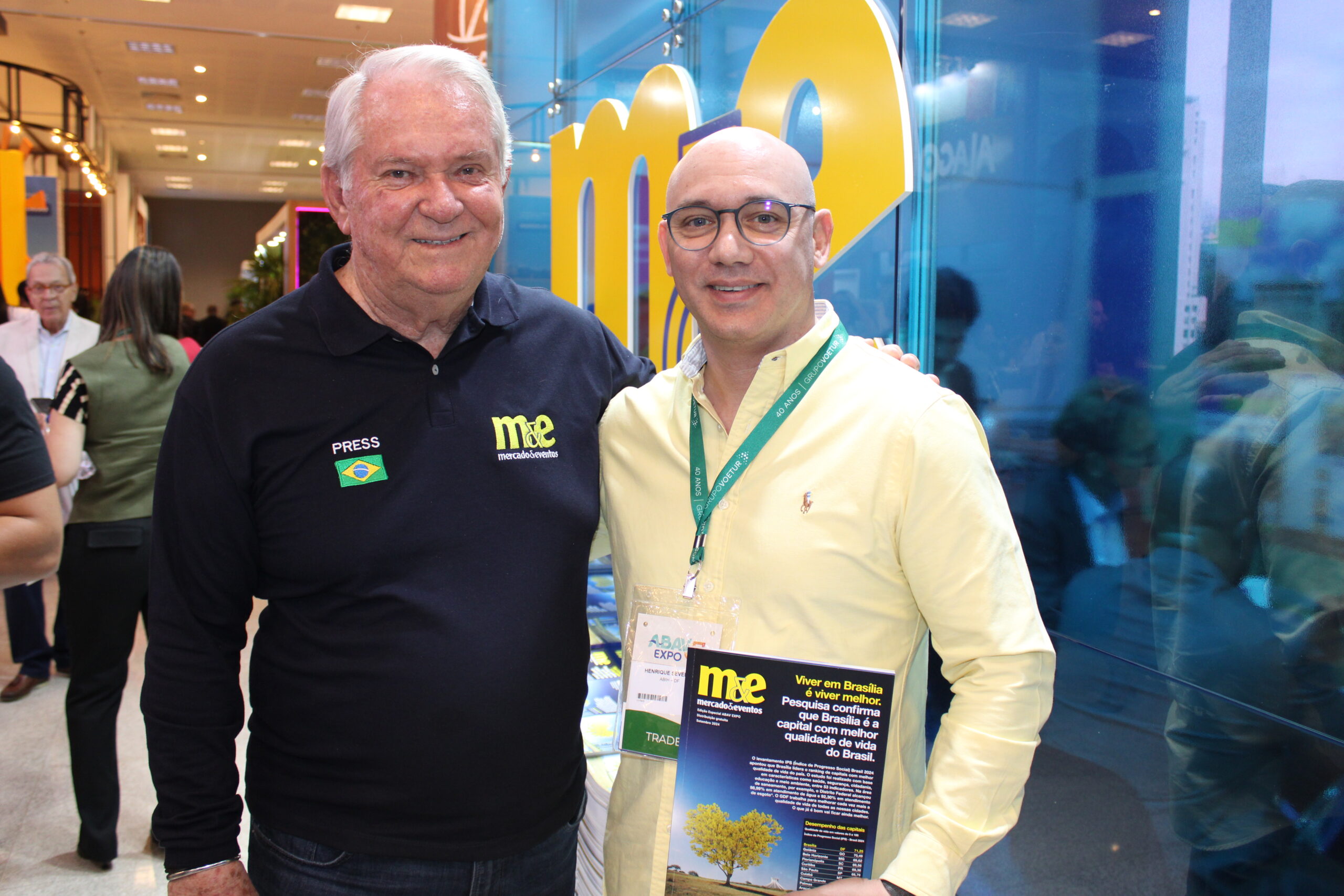 Roy Taylor, do M&E com Henrique Severien, da Abih DF