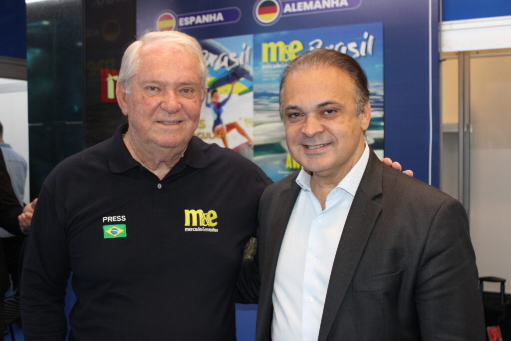 Roy Taylor, do M&E com Roberto de Lucena, secretário de Turismo de São Paulo
