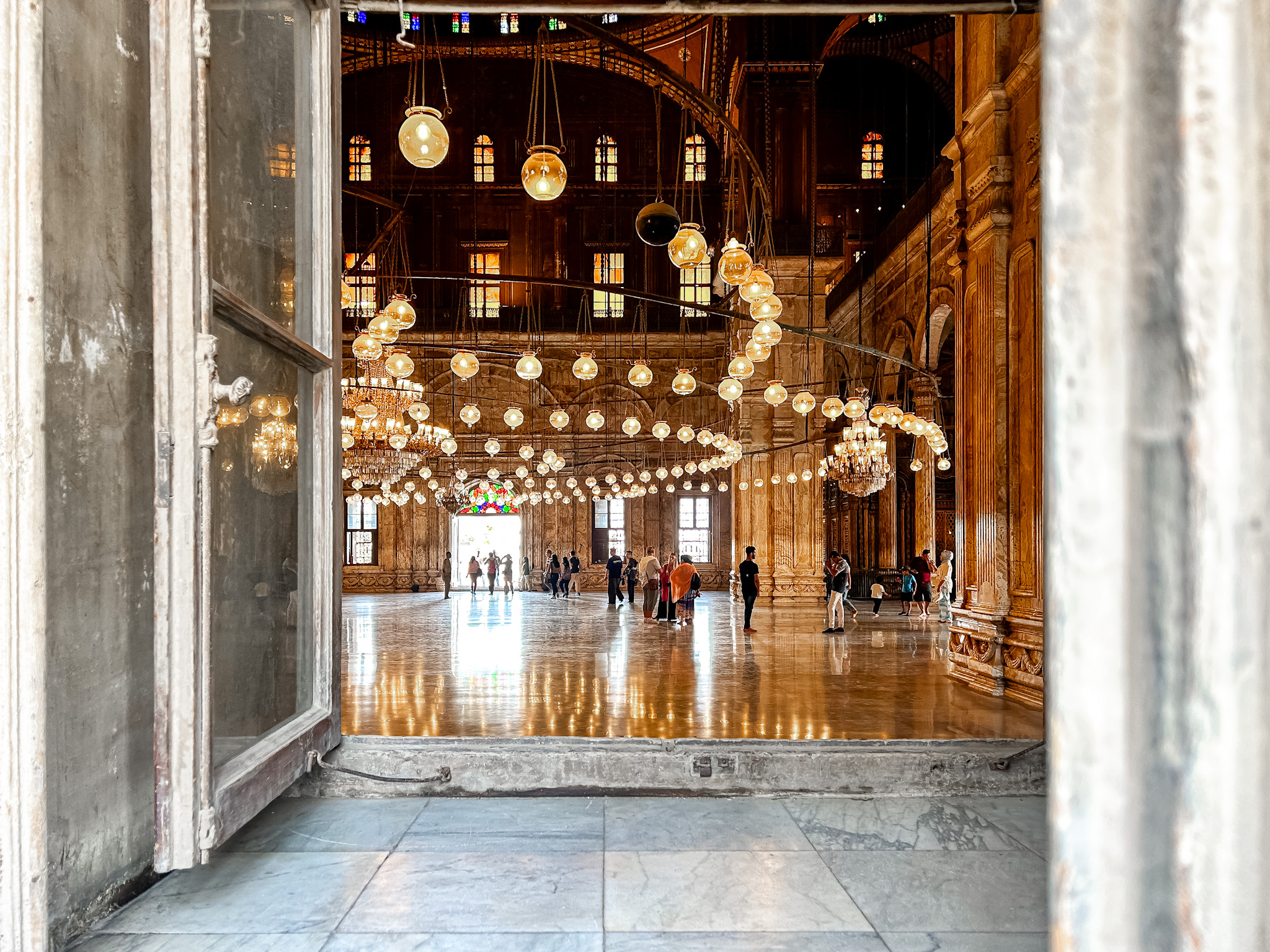 Interior da Mesquita Muhammad Ali