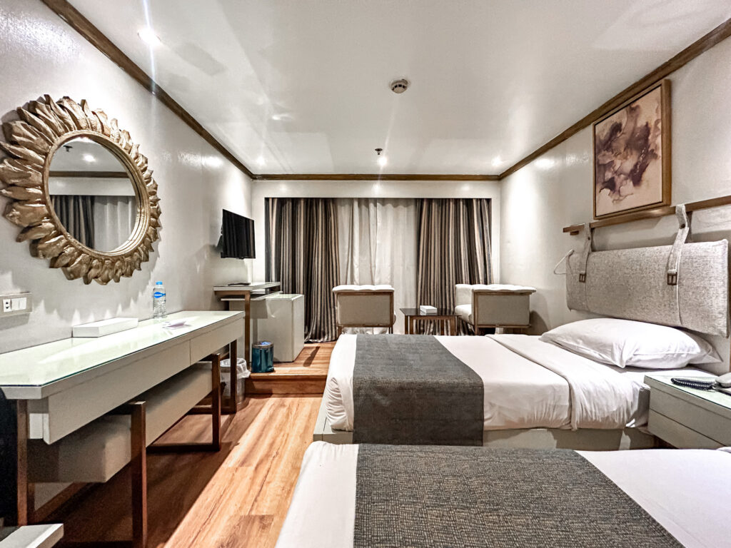 Interior da cabine do Princess Sarah