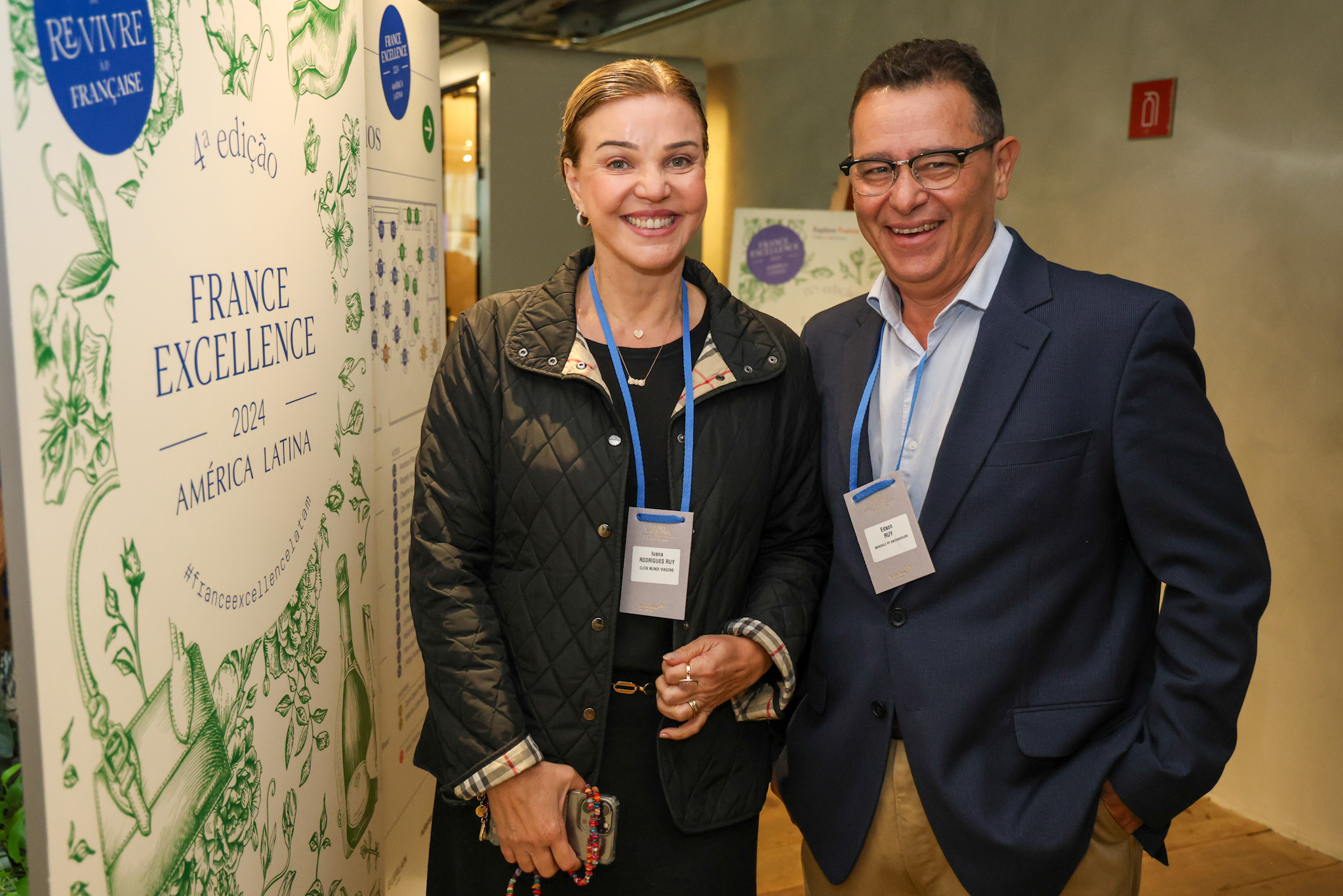 Ivana Ruy, da Click Mundi Viagens e Édson Ruy, da Mondiale