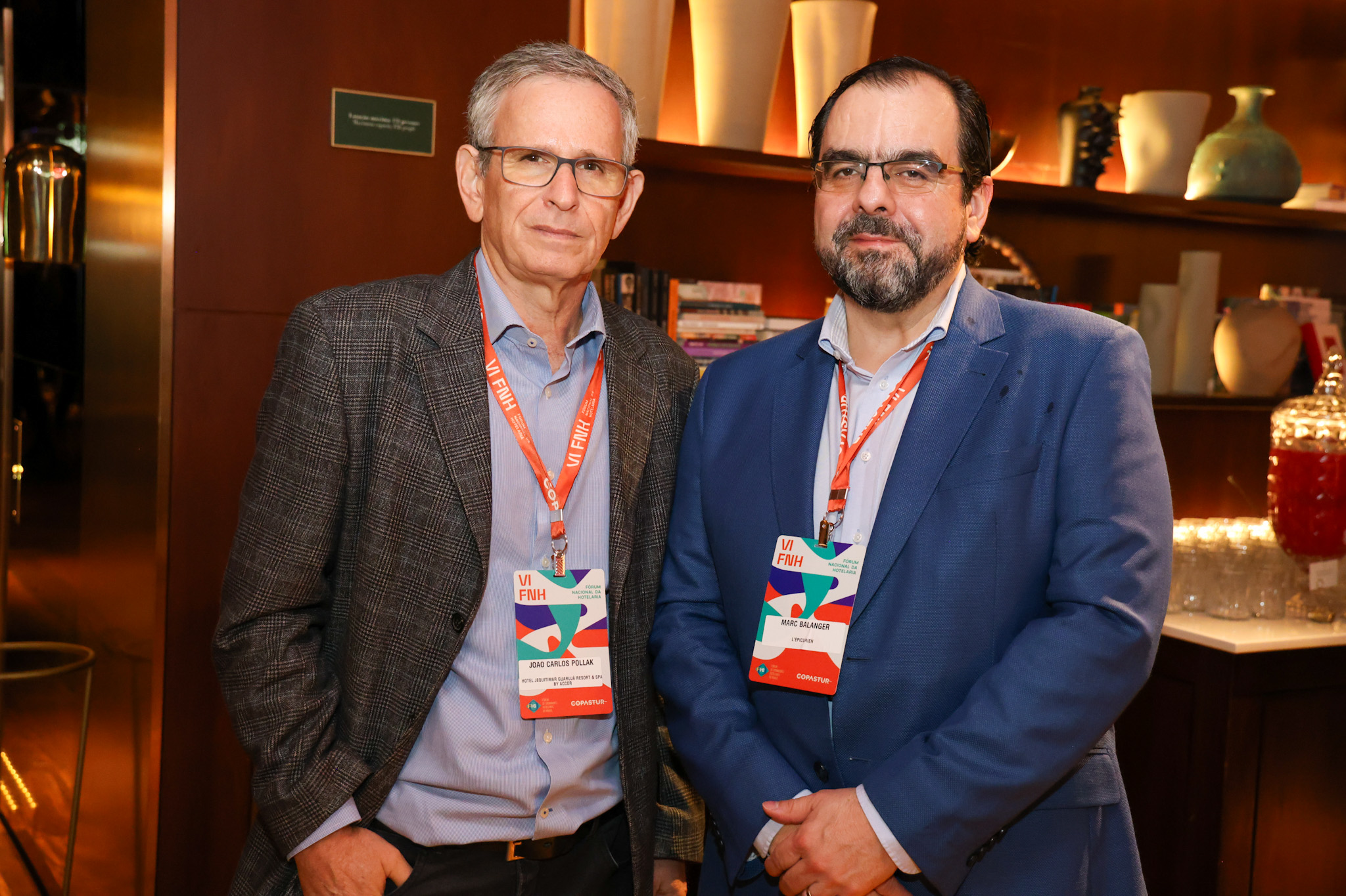 João Carlos Pollak, do Hotel Jequitimar Guarujá e Marc Balanger, da L’epicurien João Carlos Pollak, do Hotel Jequitimar Guarujá e Marc Balanger, da L’epicurien