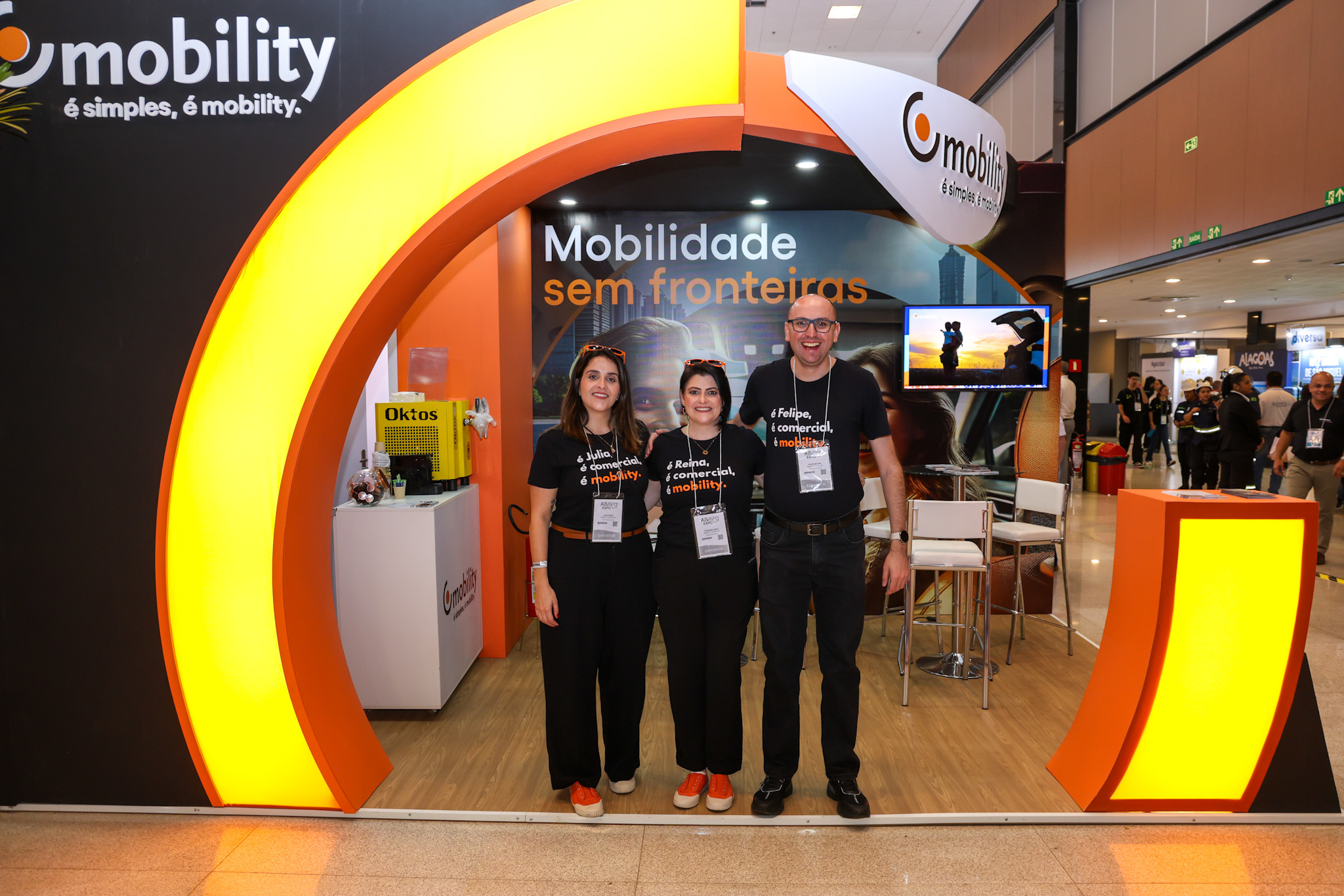 Julia Arana, Fernanda Beira e Felipe Becker, da Mobility