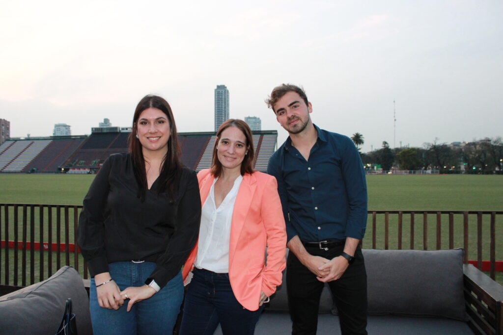 Leila Gorno, Belén Castelli e Tomás Vidal, da Smiles Gol Internacional