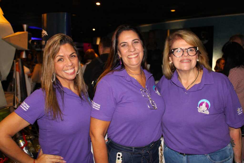 Luciana Farah, Cristiana Chao e Katia Glória, da Tia Cris Viagens