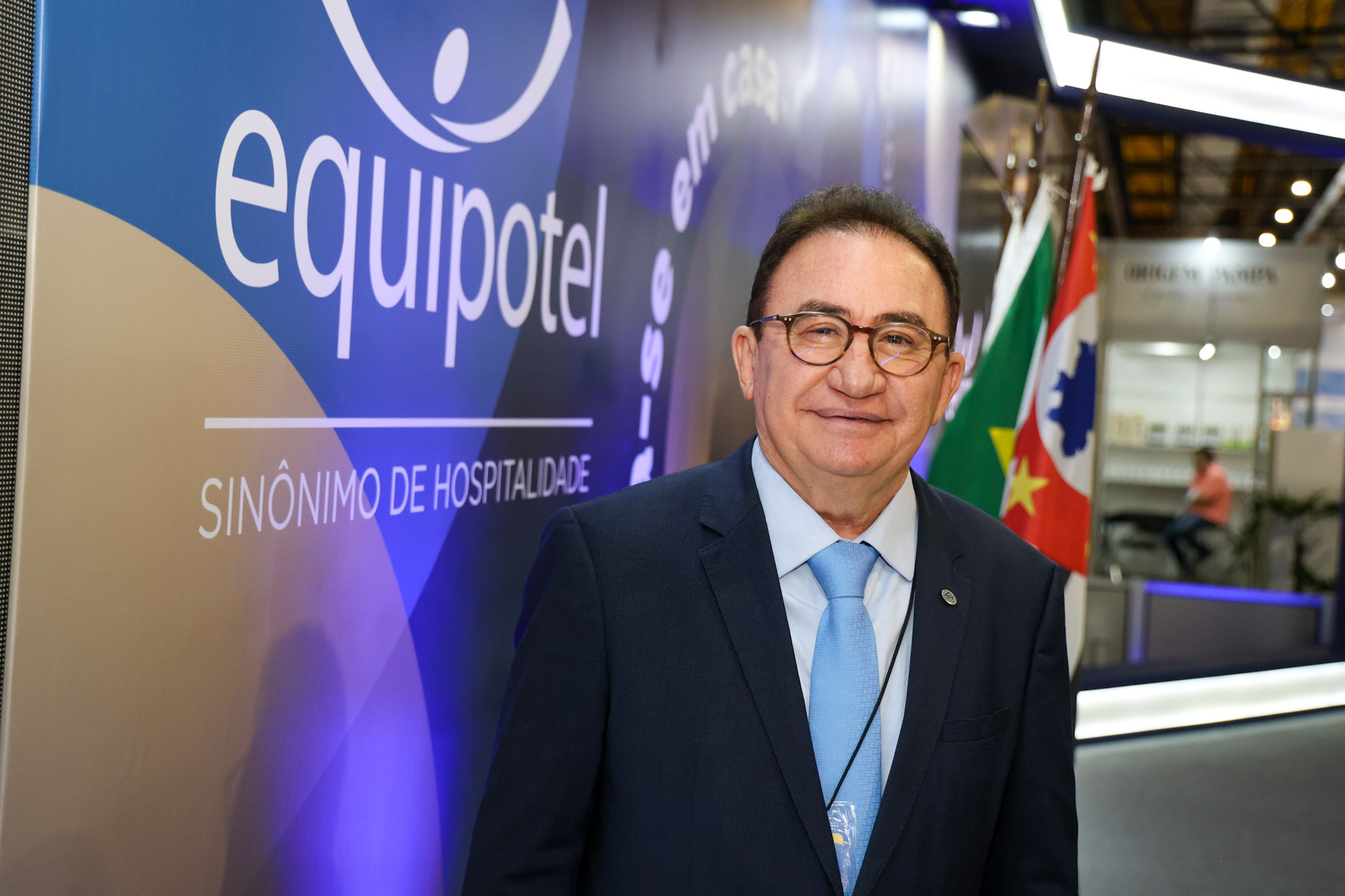 Manoel Linhares, presidente da ABIH Nacional durante abertura do Conotel