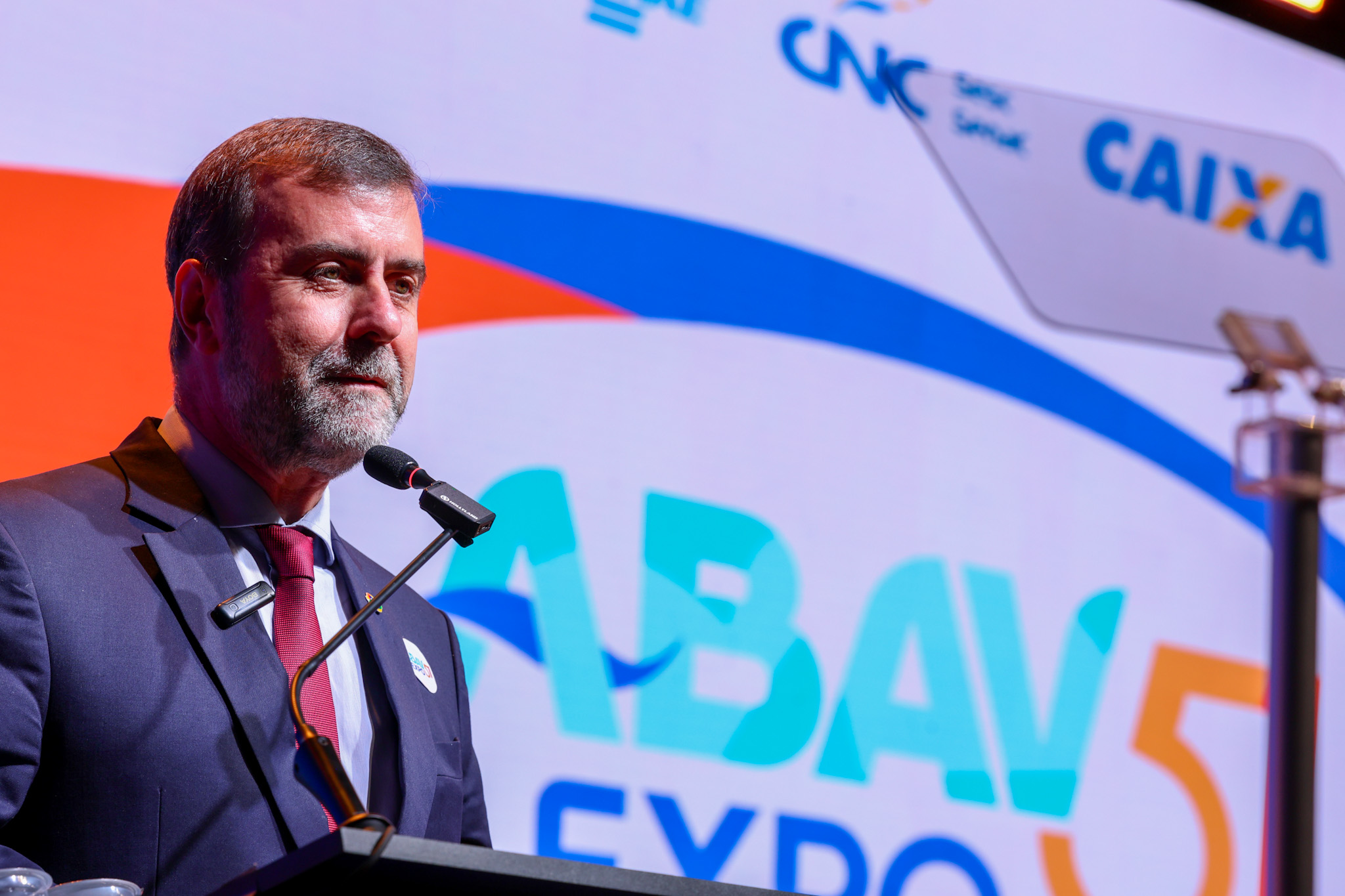 Marcelo Freixo, presidente da Embratur, durante abertura da Abav Expo