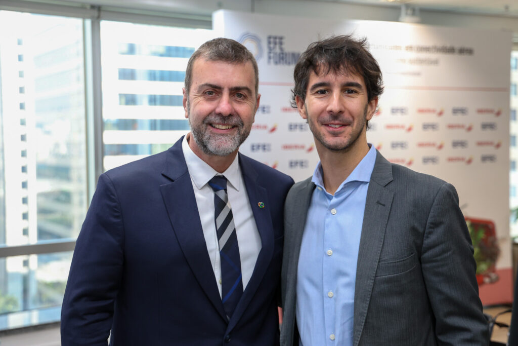Marcelo Freixo, presidente da Embratur e João Pita, do GRU AirPort
